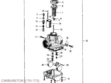 CARBURETOR ('70-'73) - G4TRE 1975 USA CALIFORNIA