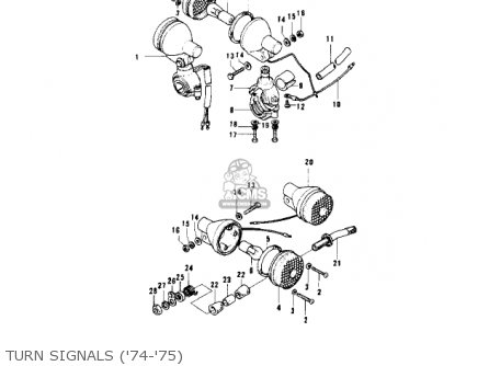TURN SIGNALS ('74-'75) - G4TRE 1975 USA CALIFORNIA