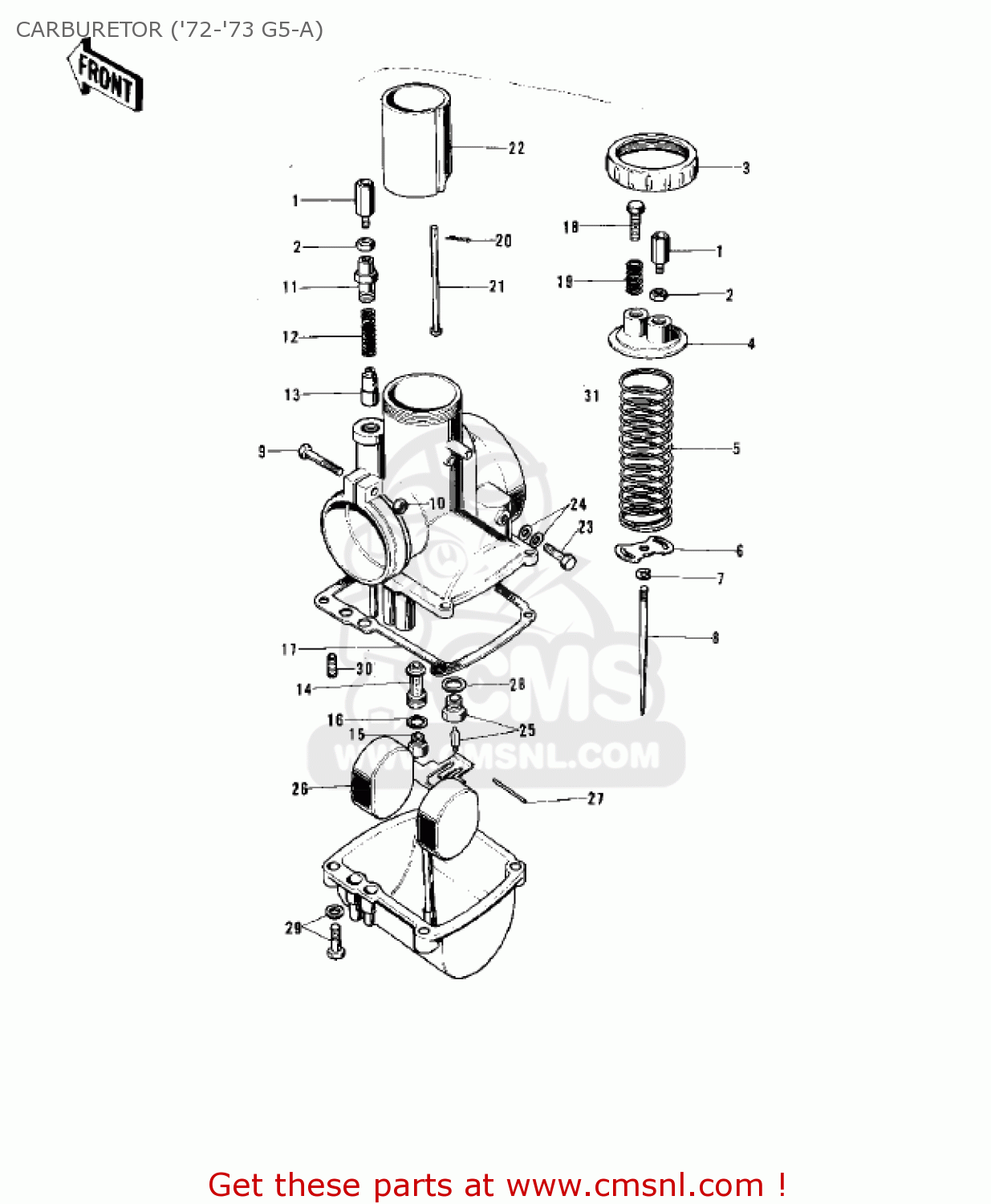 CARBURETOR ('72-'73 G5-A) G5 1972 CANADA