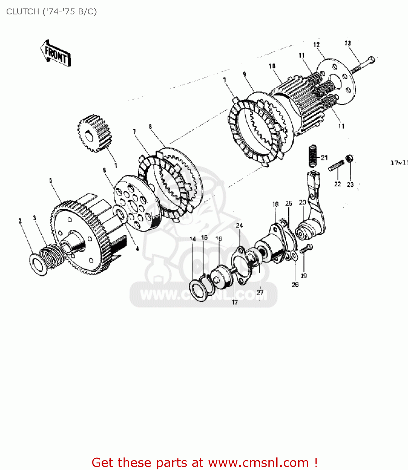 CLUTCH ('74-'75 B/C) G5 1972 CANADA