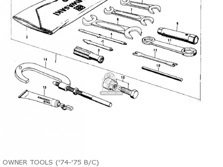 OWNER TOOLS ('74-'75 B/C) - G5 1972 CANADA