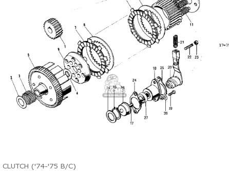 CLUTCH ('74-'75 B/C) - G5 1972 CANADA