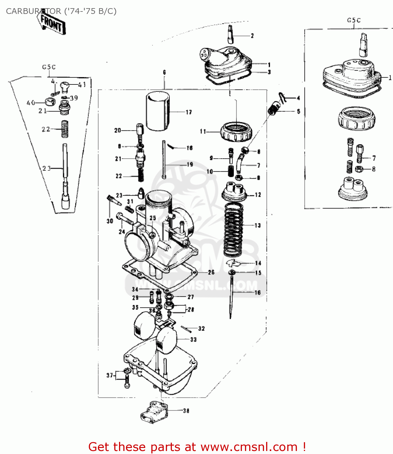 CARBURETOR ('74-'75 B/C) G5A 1973 CANADA