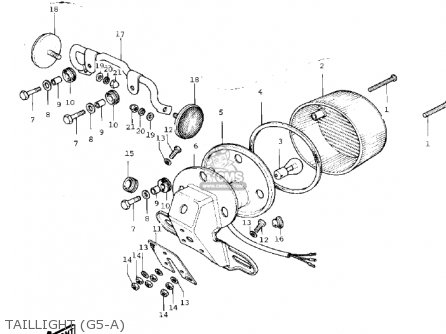 TAILLIGHT (G5-A) - G5A 1973 CANADA