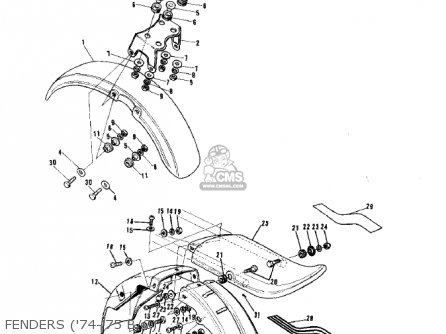 FENDERS ('74-'75 B/C) - G5A 1973 CANADA