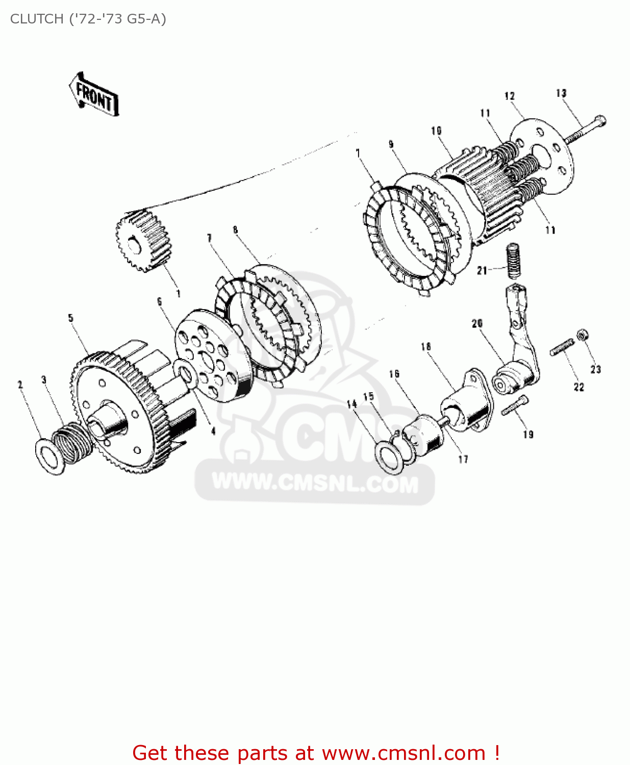 CLUTCH ('72-'73 G5-A) G5B 1974 CANADA