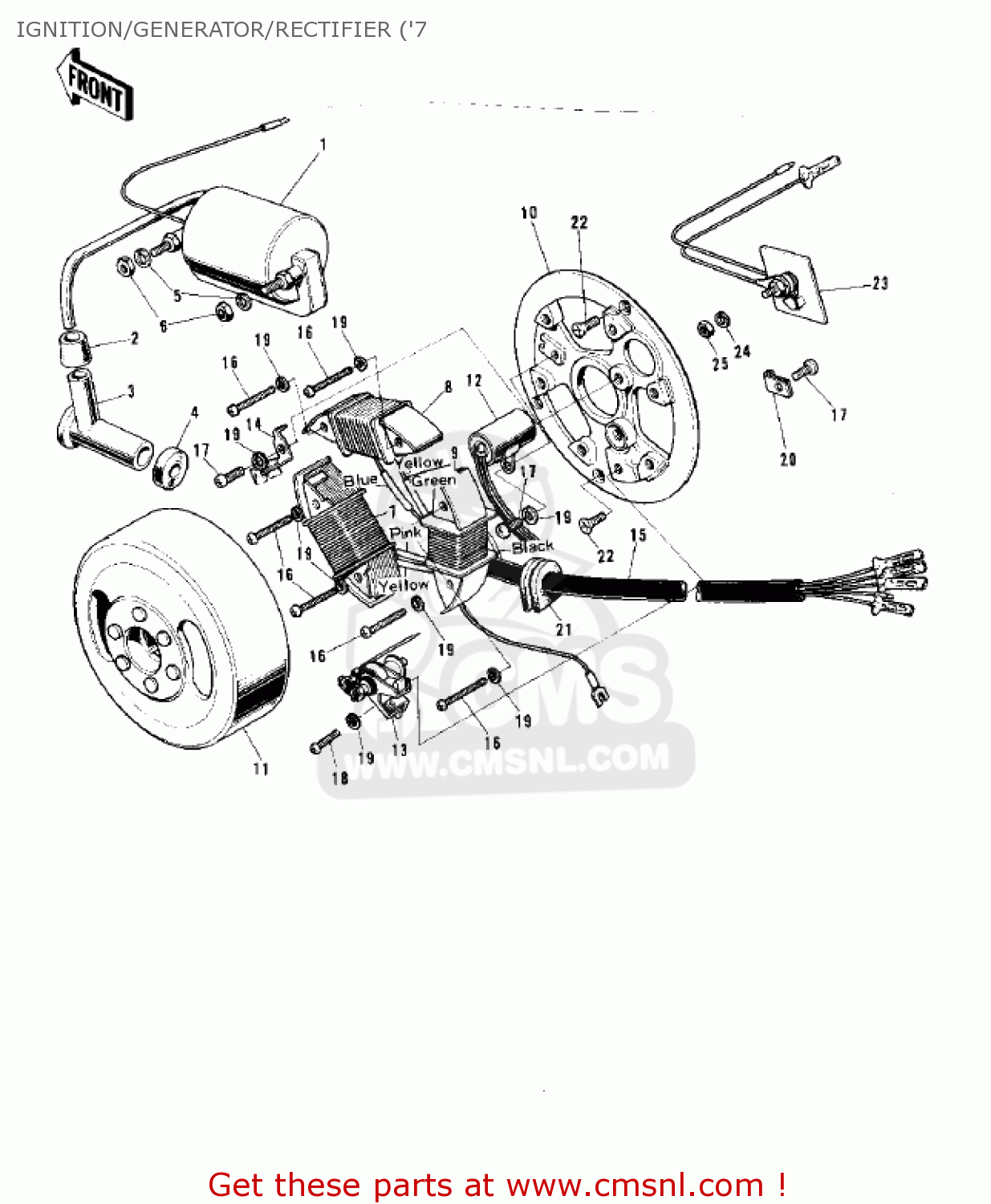 IGNITION/GENERATOR/RECTIFIER ('7 G5C 1975 CANADA