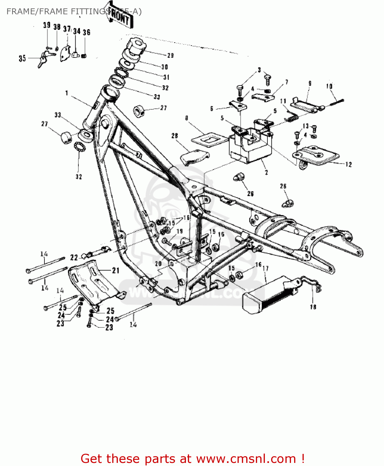 FRAME/FRAME FITTINGS (G5-A) G5C 1975 CANADA