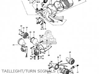 TAILLIGHT/TURN SIGNALS ('74-'75 - G5C 1975 CANADA