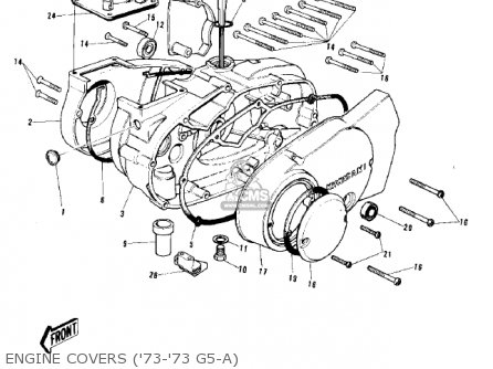 ENGINE COVERS ('73-'73 G5-A) - G5C 1975 CANADA