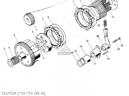 CLUTCH ('72-'73 G5-A) - G5C 1975 CANADA