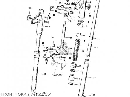 FRONT FORK ('72-'73 G5) - G5C 1975 CANADA