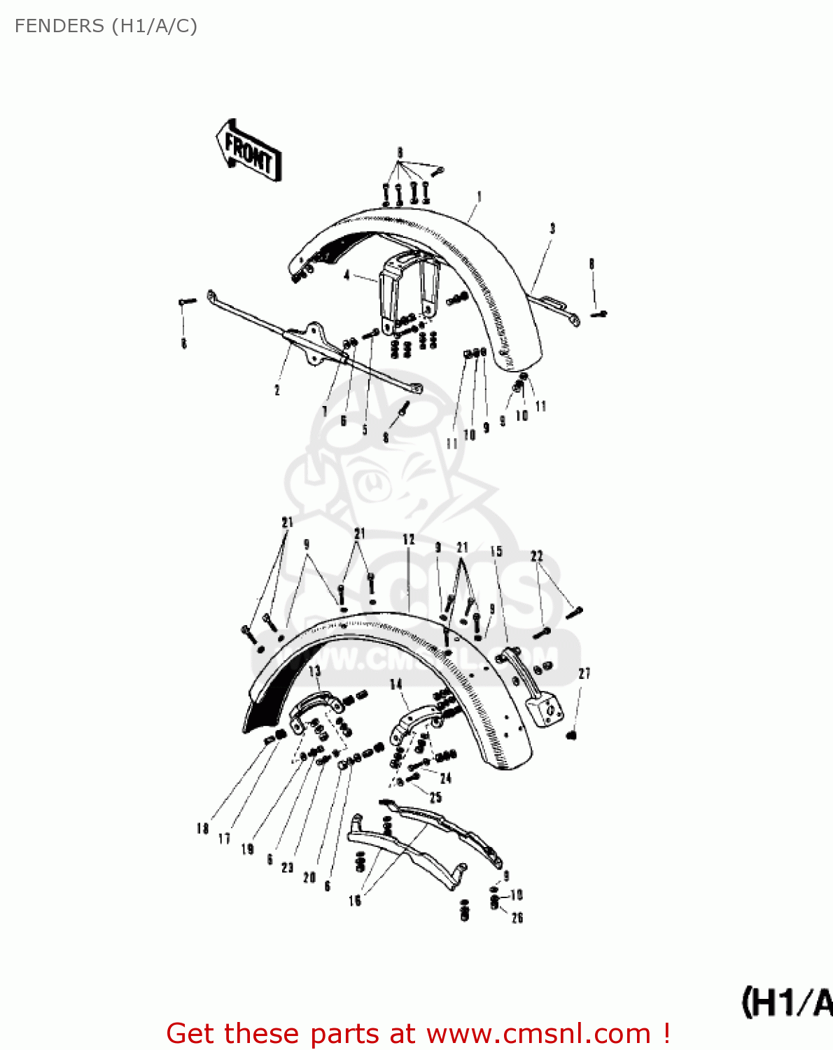 FENDERS (H1/A/C) H1 1970 CANADA