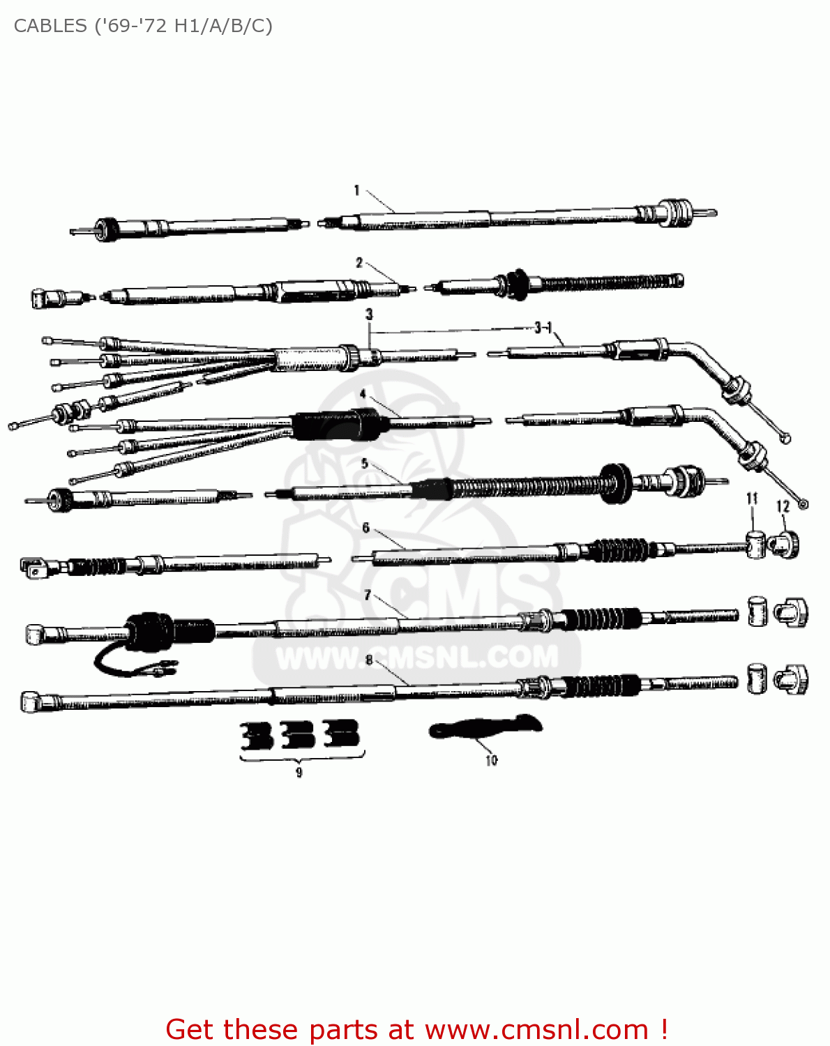 CABLES ('69-'72 H1/A/B/C) H1 1970 CANADA