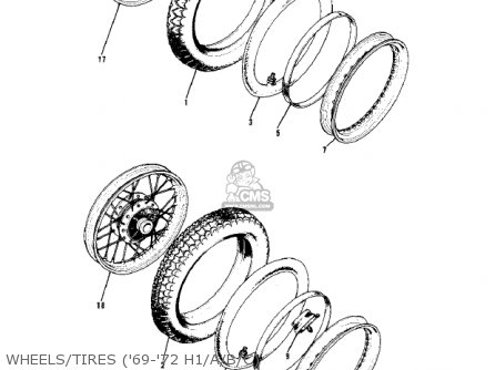 WHEELS/TIRES ('69-'72 H1/A/B/C) - H1 1970 CANADA