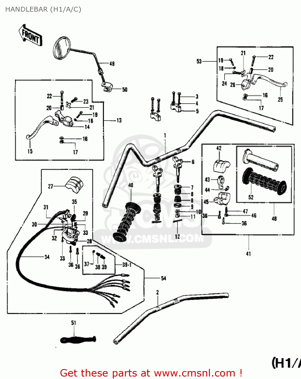 HANDLEBAR (H1/A/C) H1 MACH III 1969 CANADA