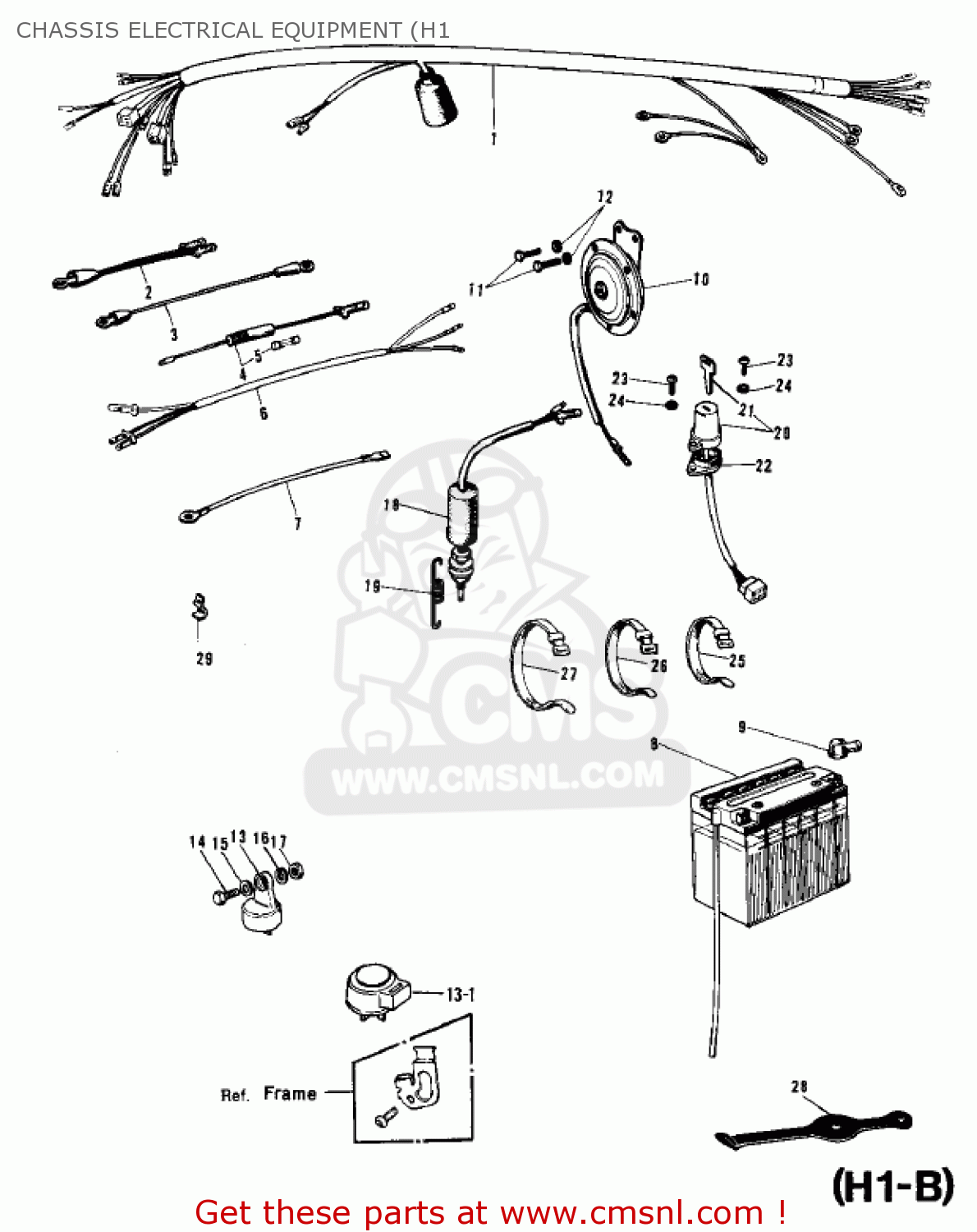 CHASSIS ELECTRICAL EQUIPMENT (H1 H1A 1971 CANADA