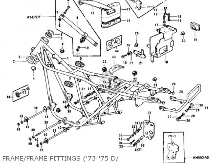 FRAME/FRAME FITTINGS ('73-'75 D/ - H1A 1971 CANADA