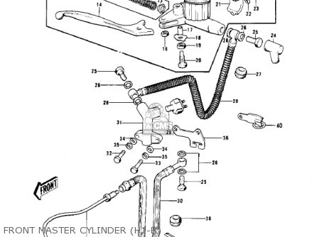 FRONT MASTER CYLINDER (H1-B) - H1A 1971 CANADA