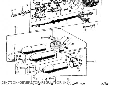 IGNITION/GENERATOR/REGULATOR (H1 - H1A 1971 CANADA