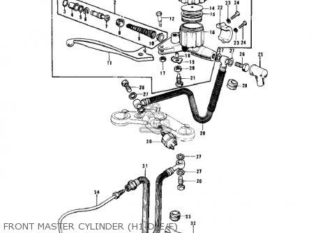 FRONT MASTER CYLINDER (H1-D/E/F) - H1A 1971 CANADA