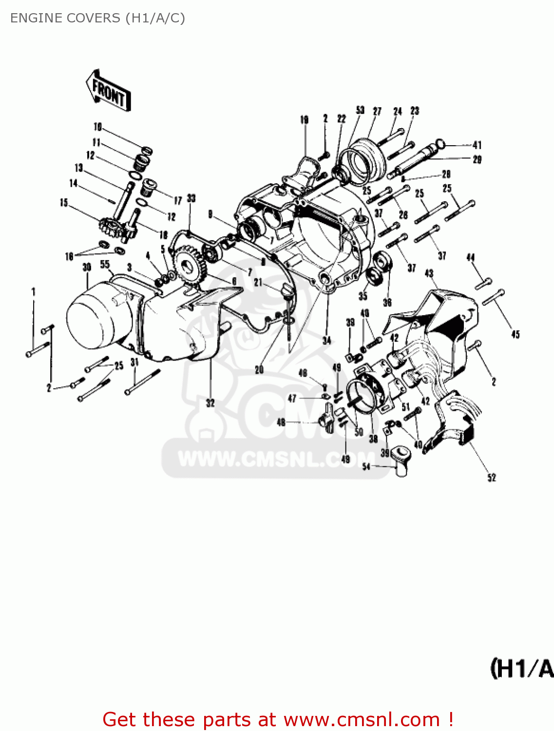 ENGINE COVERS (H1/A/C) H1B 1972 CANADA