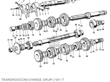 TRANSMISSION/CHANGE DRUM ('69-'7 - H1B 1972 CANADA