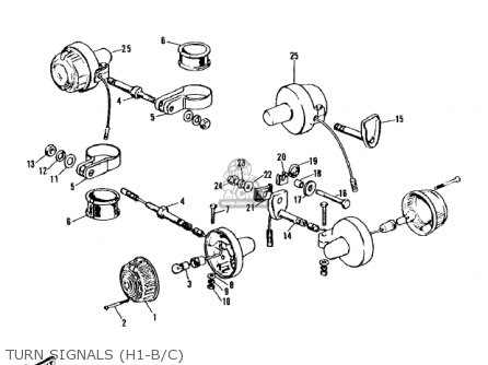 TURN SIGNALS (H1-B/C) - H1B 1972 CANADA