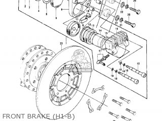 FRONT BRAKE (H1-B) - H1B 1972 CANADA