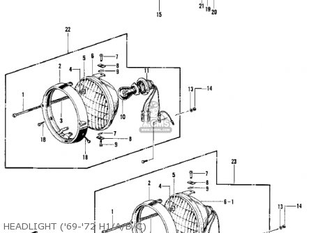 HEADLIGHT ('69-'72 H1/A/B/C) - H1B 1972 CANADA