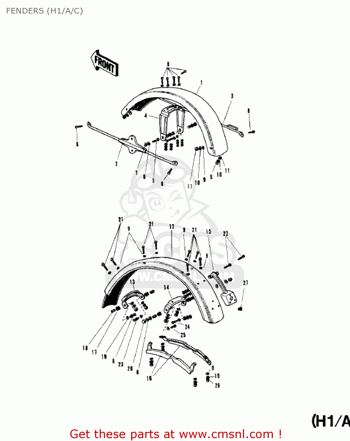 FENDERS (H1/A/C) H1D 1973 CANADA