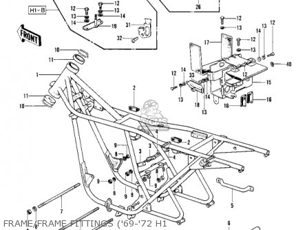 FRAME/FRAME FITTINGS ('69-'72 H1 - H1D 1973 CANADA