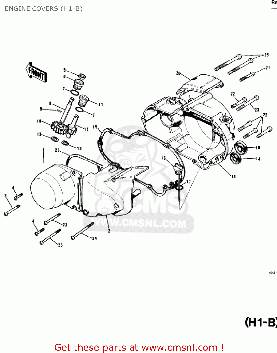 ENGINE COVERS (H1-B) H1E 1974 CANADA