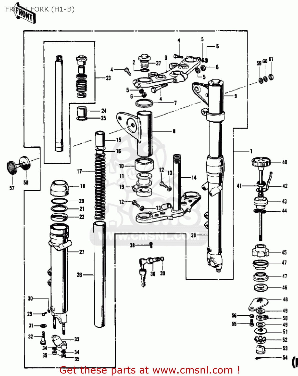 FRONT FORK (H1-B) H1E 1974 CANADA
