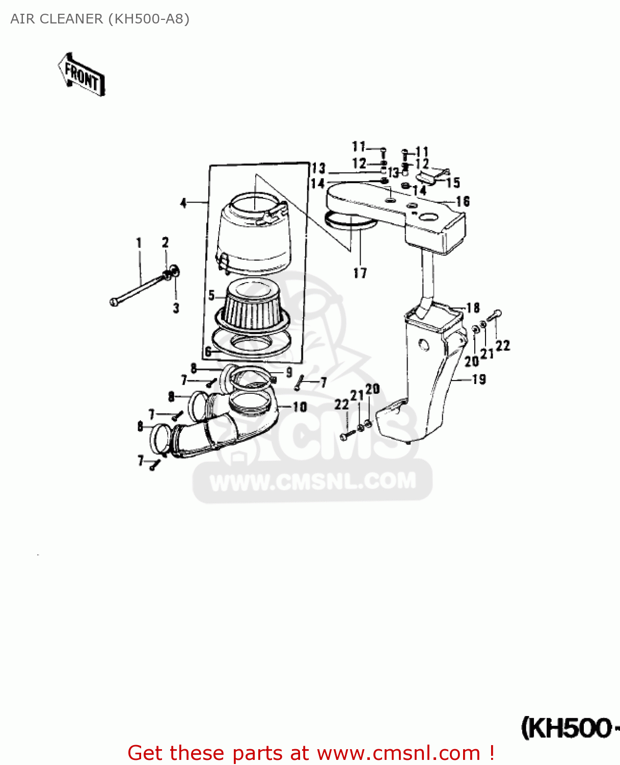 AIR CLEANER (KH500-A8) H1E 1974 CANADA