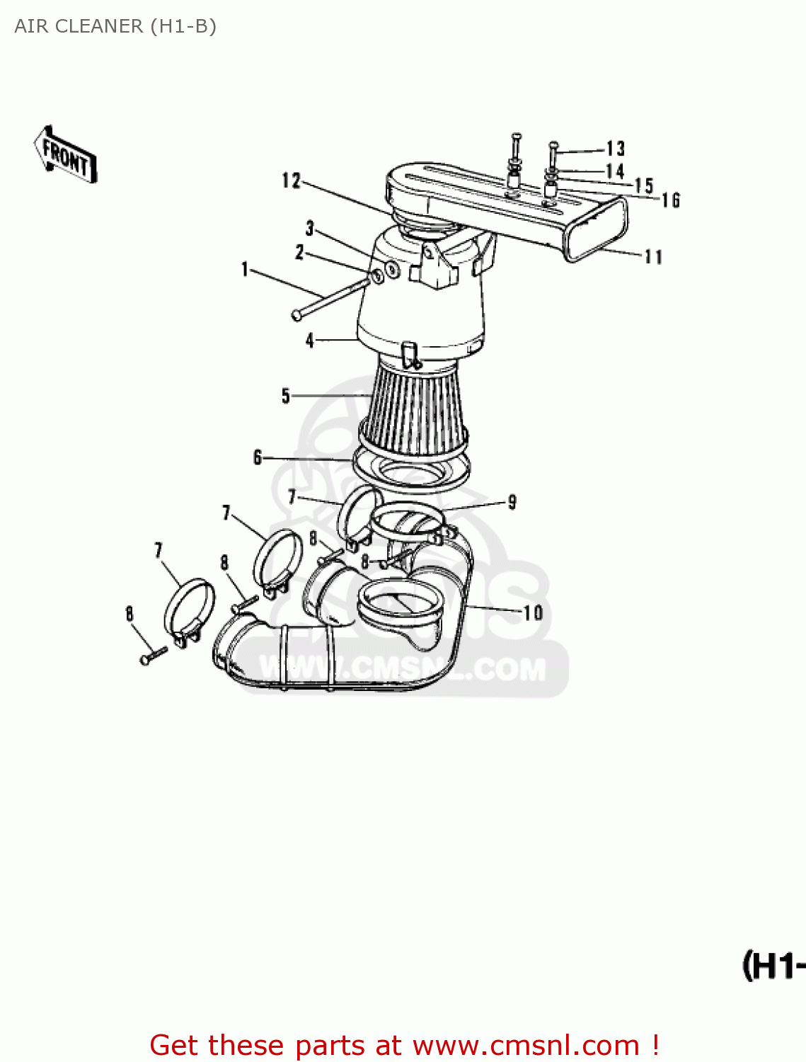 AIR CLEANER (H1-B) H1E 1974 CANADA