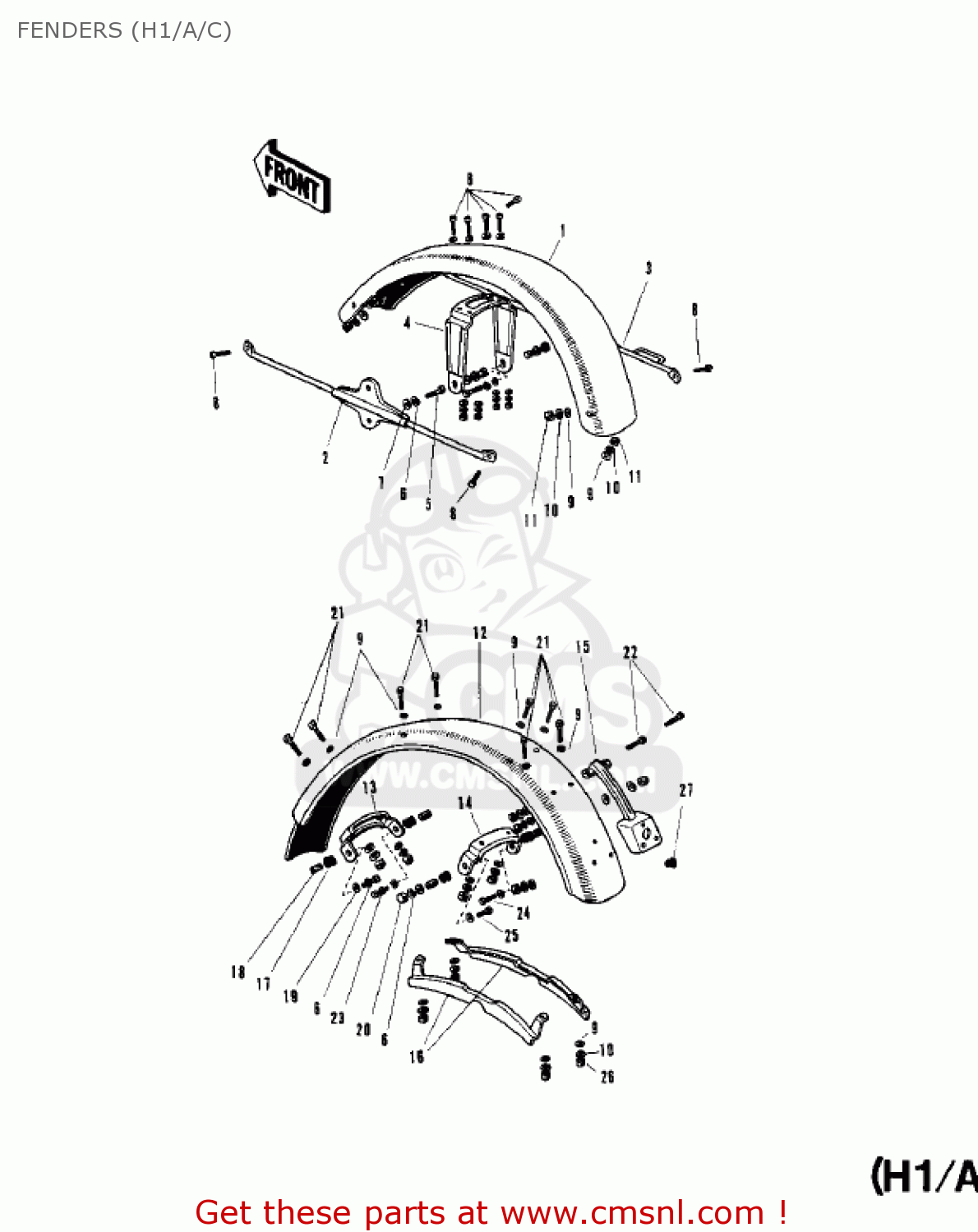 FENDERS (H1/A/C) H1E 1974 CANADA