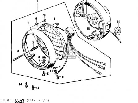 HEADLIGHT (H1-D/E/F) - H1E 1974 CANADA