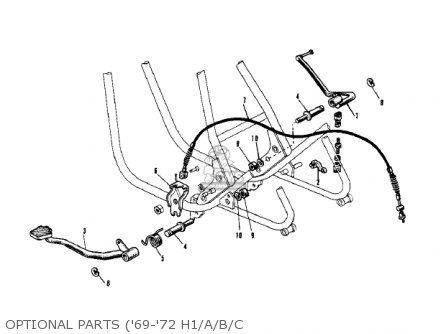 OPTIONAL PARTS ('69-'72 H1/A/B/C - H1E 1974 CANADA