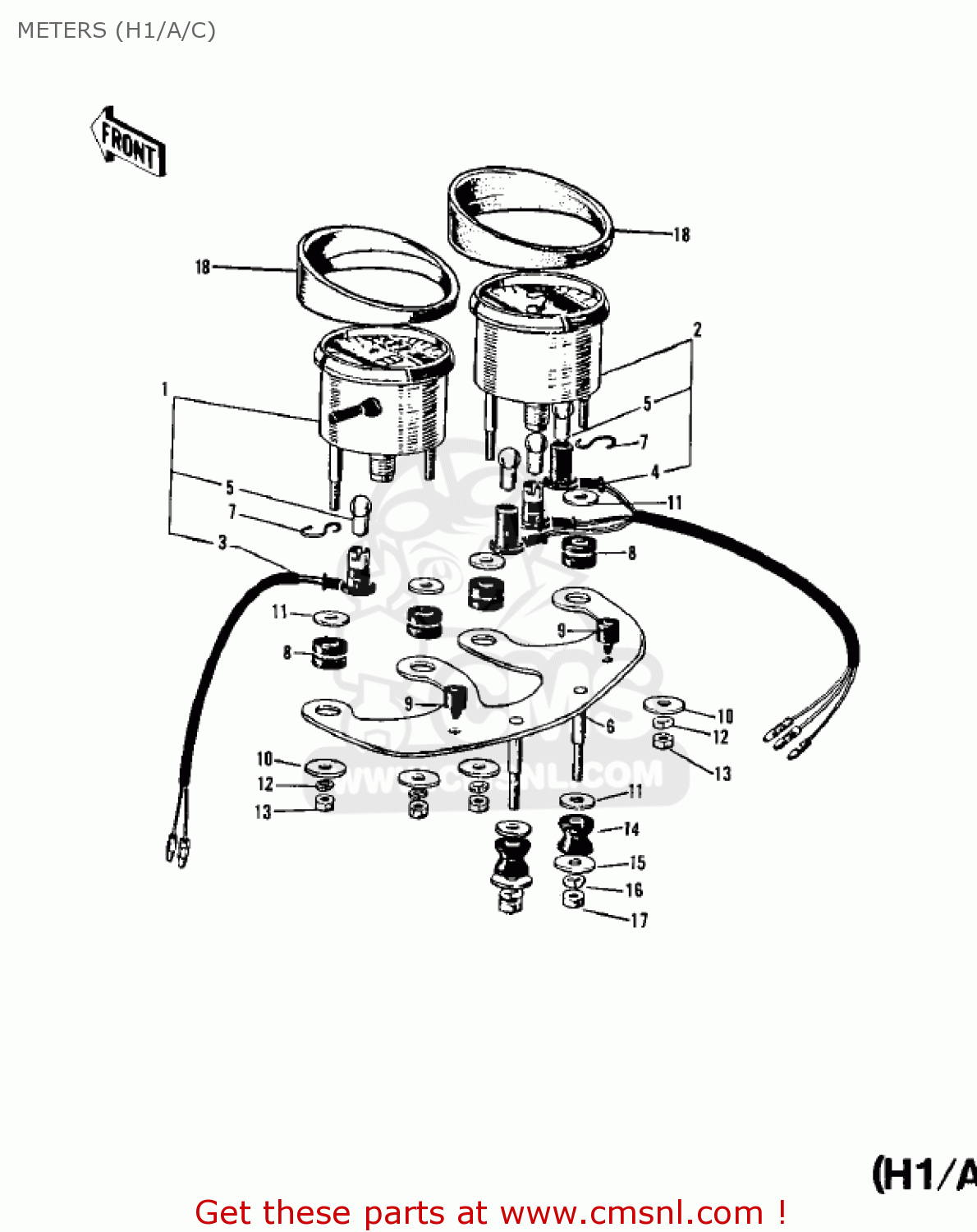 METERS (H1/A/C) H1F 1975 CANADA