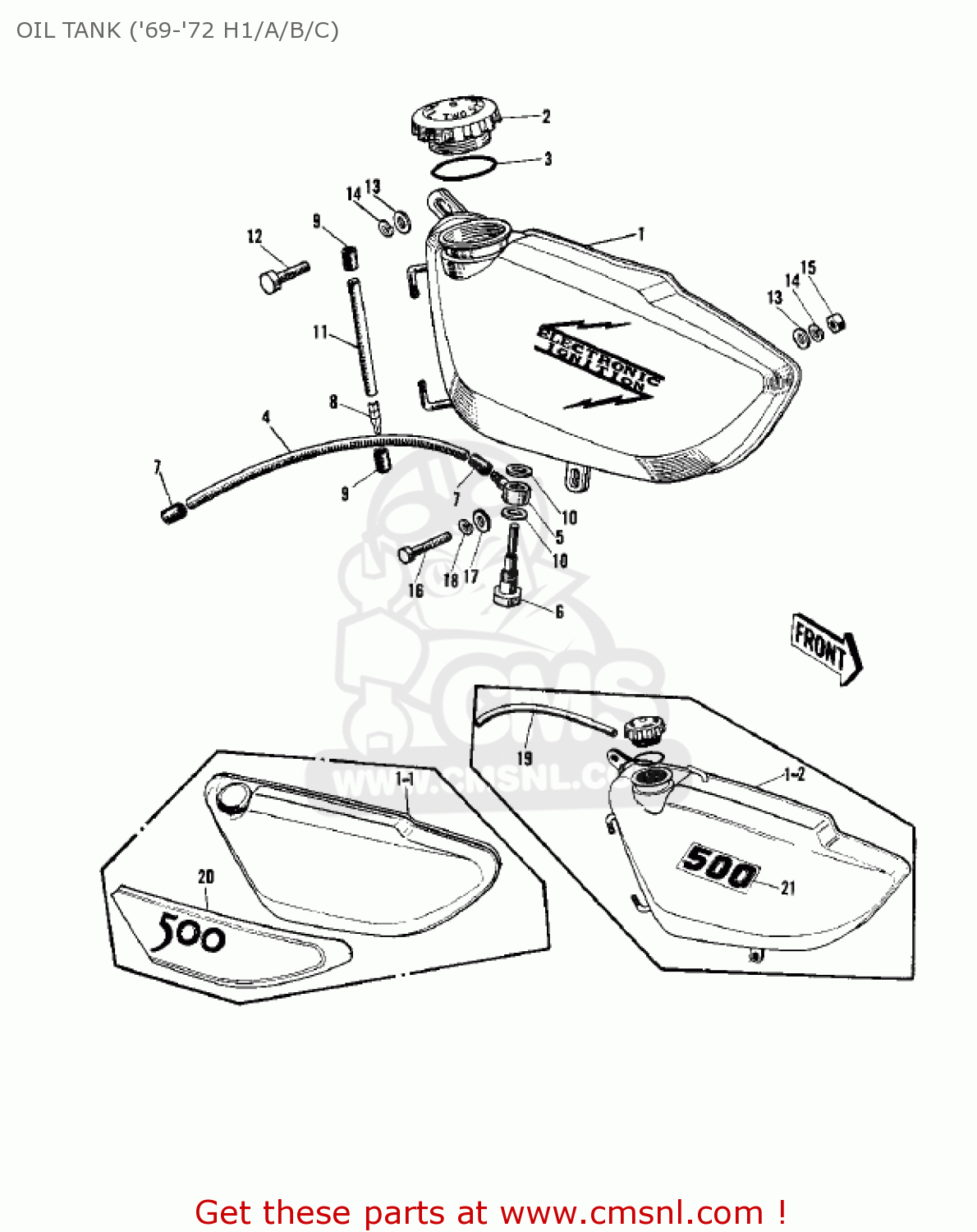 OIL TANK ('69-'72 H1/A/B/C) H1F 1975 CANADA