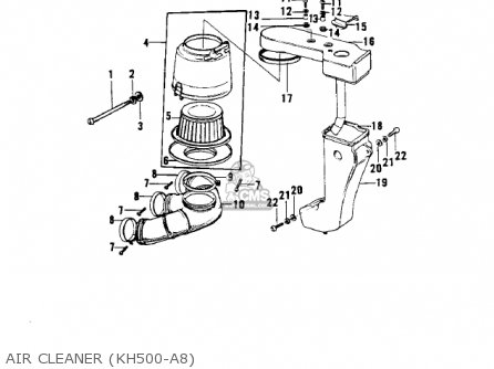 AIR CLEANER (KH500-A8) - H1F 1975 CANADA