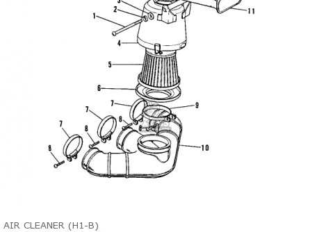 AIR CLEANER (H1-B) - H1F 1975 CANADA