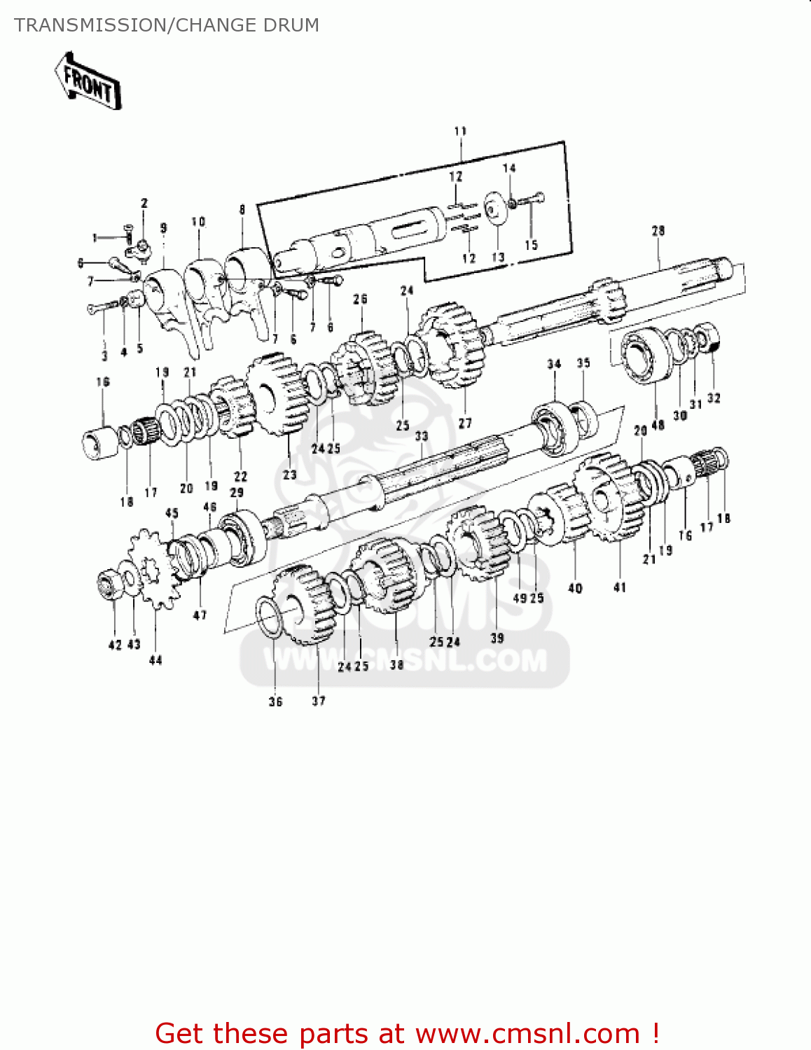 TRANSMISSION/CHANGE DRUM H2 MACH IV 1972 CANADA
