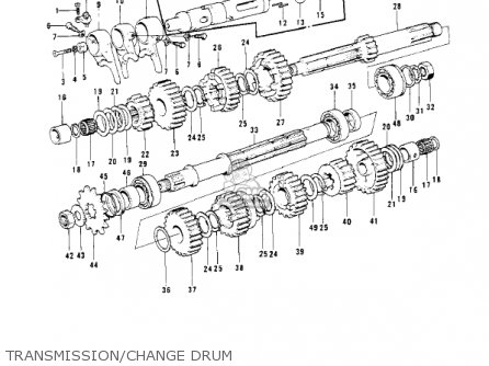 TRANSMISSION/CHANGE DRUM - H2 MACH IV 1972 CANADA