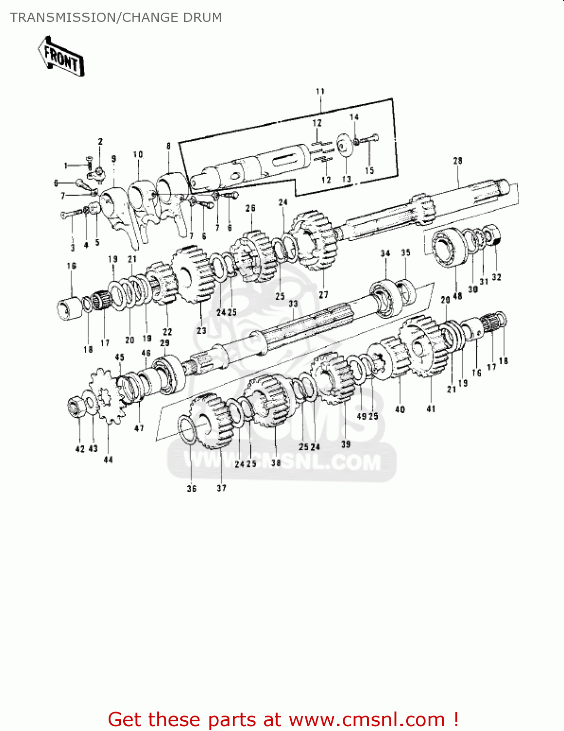TRANSMISSION/CHANGE DRUM H2B MACH IV 1974 CANADA