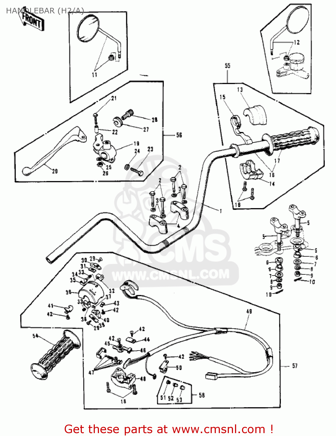 HANDLEBAR (H2/A) H2B MACH IV 1974 CANADA