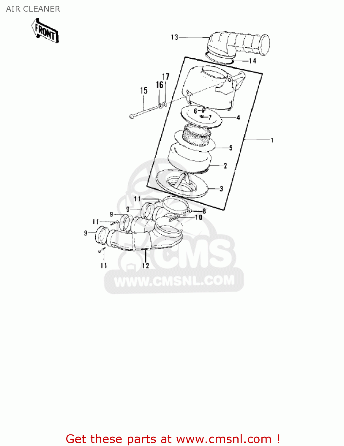 AIR CLEANER H2C MACH IV 1975 CANADA