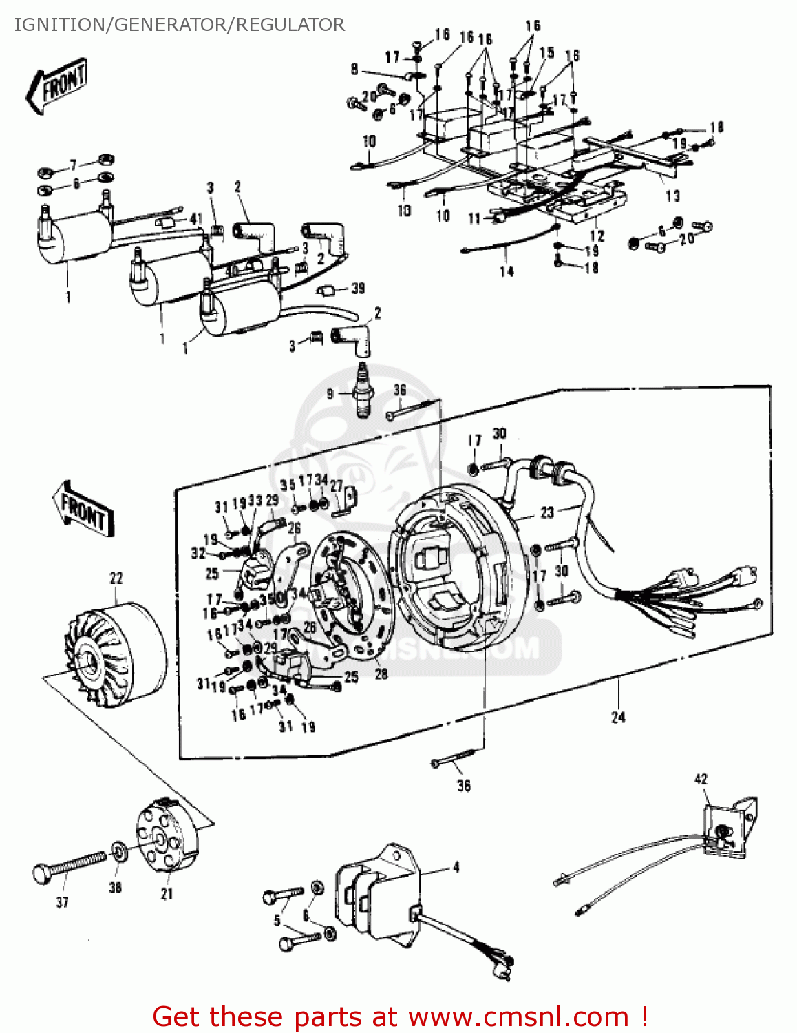 IGNITION/GENERATOR/REGULATOR H2C MACH IV 1975 CANADA