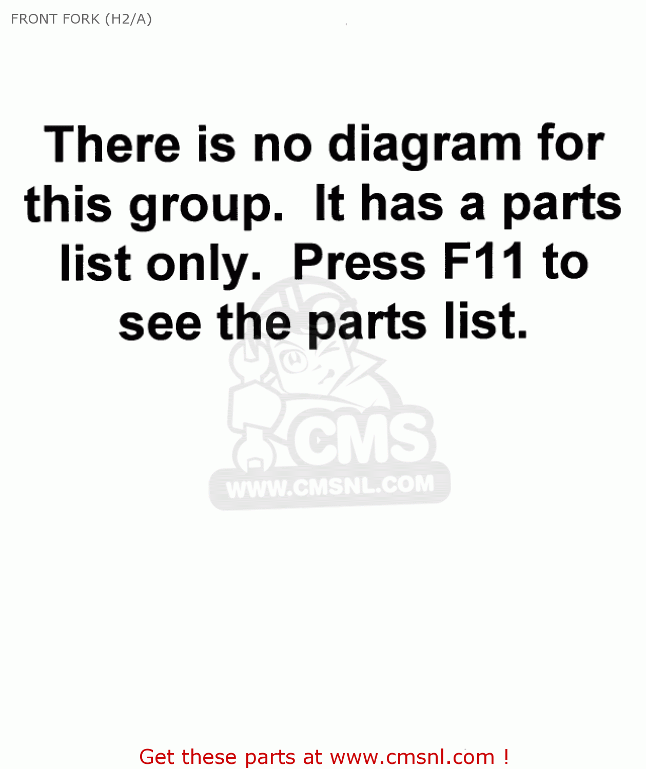 FRONT FORK (H2/A) H2C MACH IV 1975 CANADA